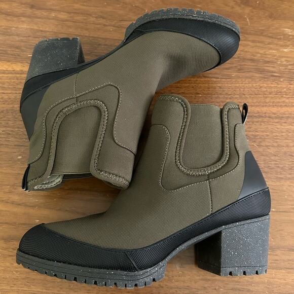 Dr. Scholl's Womens Line Em Up Green Pull On Chelsea Boots Shoes Size 7 - Picture 5 of 8